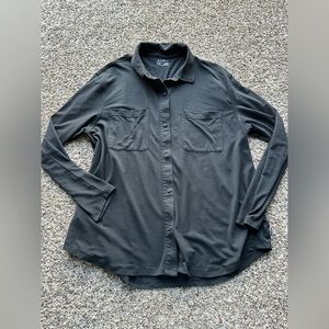 Women’s black Eddie Bauer button up